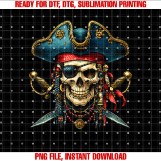 Pirate Skull Halloween Costume Men Women Boys Girls Teens T-shirt