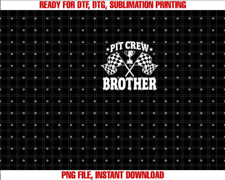 Pit Crew Brother Race Car Birthday Party Racing Men T-shirt