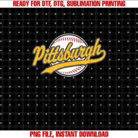 Pittsburgh Vintage Baseball Throwback Retro Design T-shirt