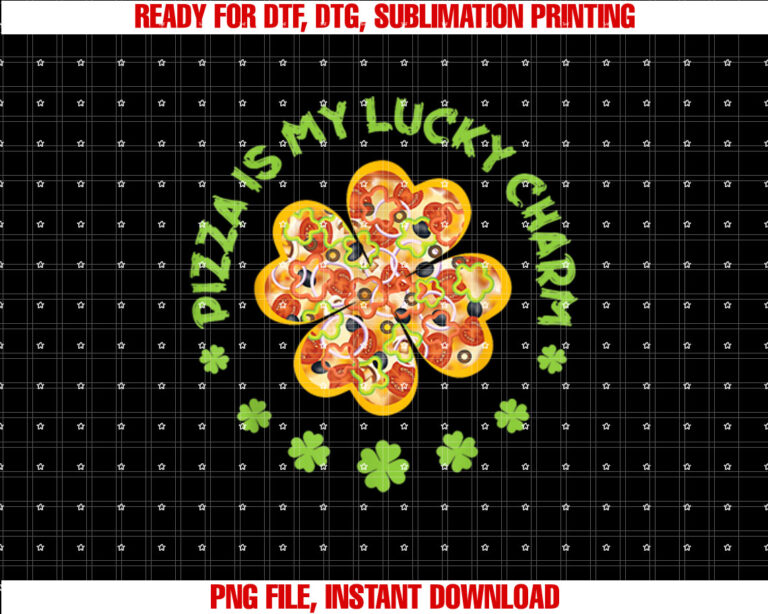 Pizza Is My Lucky Charm Funny Pizza St Patricks Day T-shirt