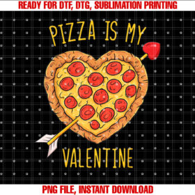 Pizza is My Valentine Funny Valentines Day Boys Girls Kids T-shirt