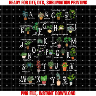 Plant Alphabet Gardener Gardening Plant Lover Women Men T-shirt