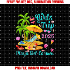 Playa Del Carmen Beach Mexico Summer Girls Trip 2025 T-shirt