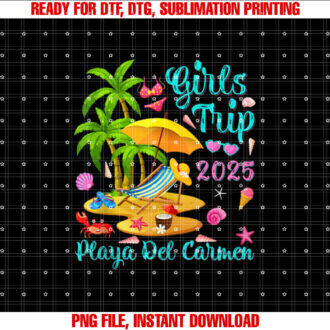 Playa Del Carmen Beach Mexico Summer Girls Trip 2025 T-shirt