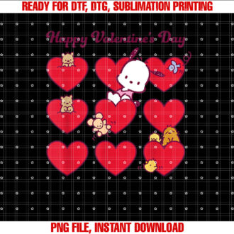 Pochacco Happy Valentines Day T-shirt