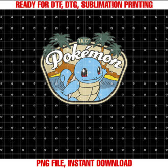 PokÃmon 007 Squirtle Surfing Outdoors Adventure Beach T-shirt