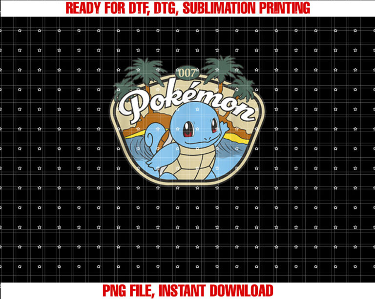 PokÃmon 007 Squirtle Surfing Outdoors Adventure Beach T-shirt