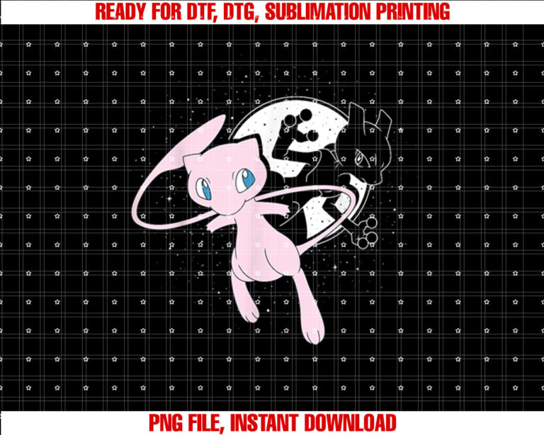 PokÃmon Celestial Mew MewTwo Moon T-shirt