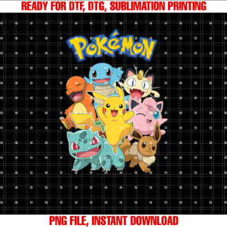PokÃmon Character Group T-shirt