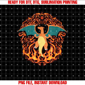 Pokãmon Charizard Fire Type Flames Generation 1 T-shirt