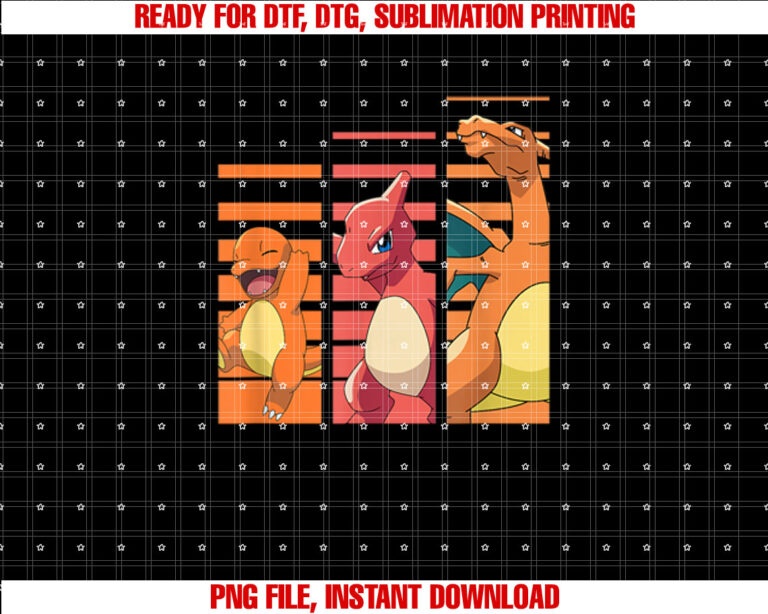 PokÃmon Charmander Evolutions T-shirt