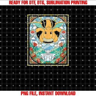 PokÃmon Dragonite Stained Glass Dragon Type Generation 1 T-shirt