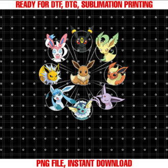 PokÃmon Eevee Evolution Circle T-shirt