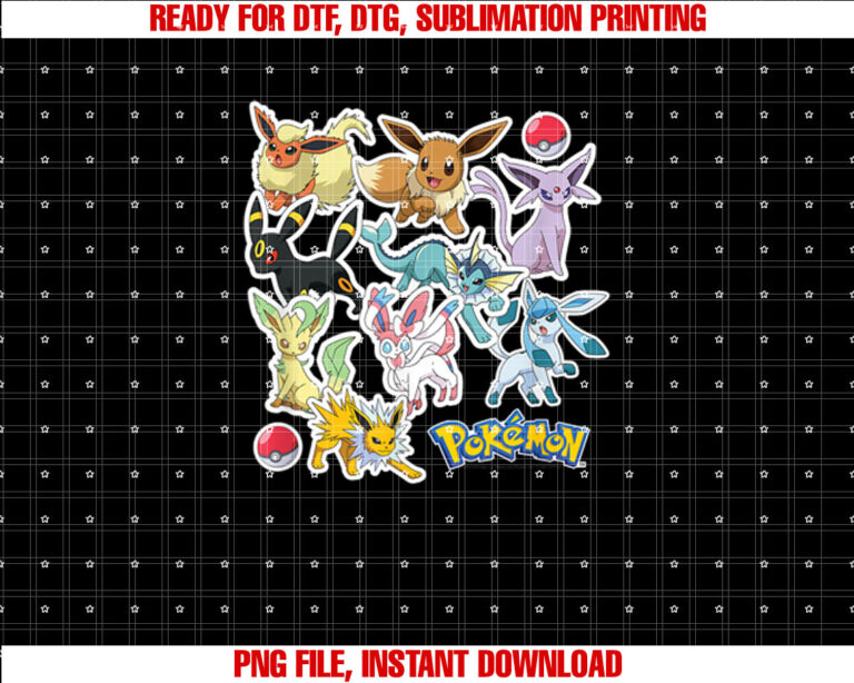 PokÃmon Eeveelution Stickers T-shirt