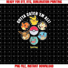 Pokãmon Gotta Catch Em All Group T-shirt