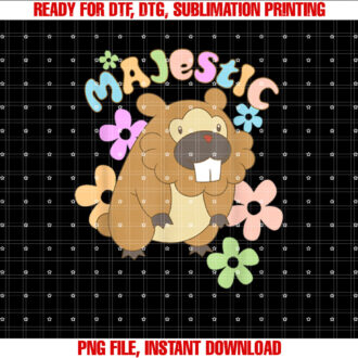 PokÃmon Majestic Bidoof Floral Portrait T-shirt
