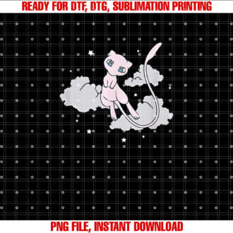 PokÃmon Mew Celestial Stars Mythical Psychic Type Gen 1 T-shirt