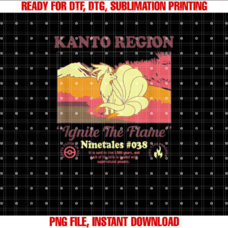 Pokãmon Ninetales Kanto Region Ignite the Flame Portrait T-shirt