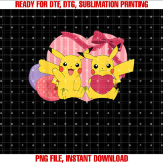 PokÃmon Pikachu And Cosplay Pikachu Valentines Day Hearts T-shirt