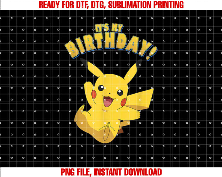 PokÃmon Pikachu Its My Birthday T-shirt