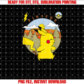 Pokãmon Pikachu Outdoor Adventures Vintage Post Card T-shirt