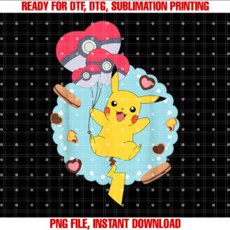 PokÃmon Pikachu Valentines Day Cookies Balloons T-shirt