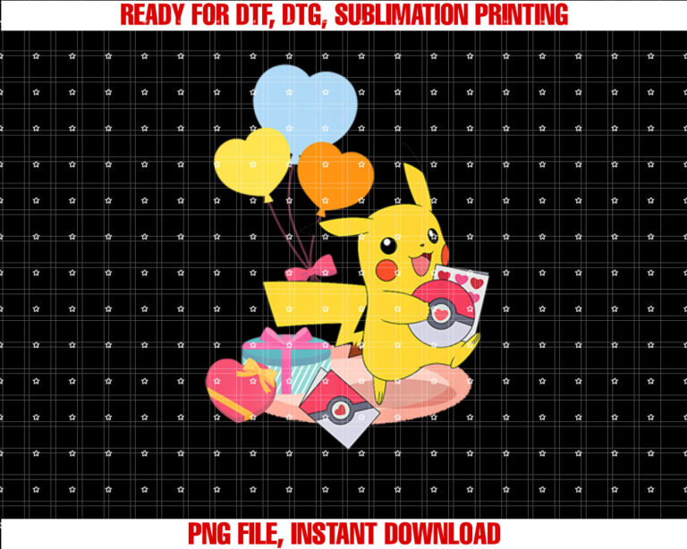 PokÃmon Pikachu Valentines Day Hearts Pokeball Cards T-shirt