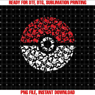 PokÃmon Pokeball Pikachu Pattern T-shirt