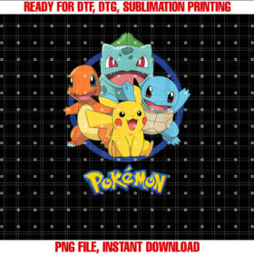 Pokãmon Pokemon Round Group T-shirt