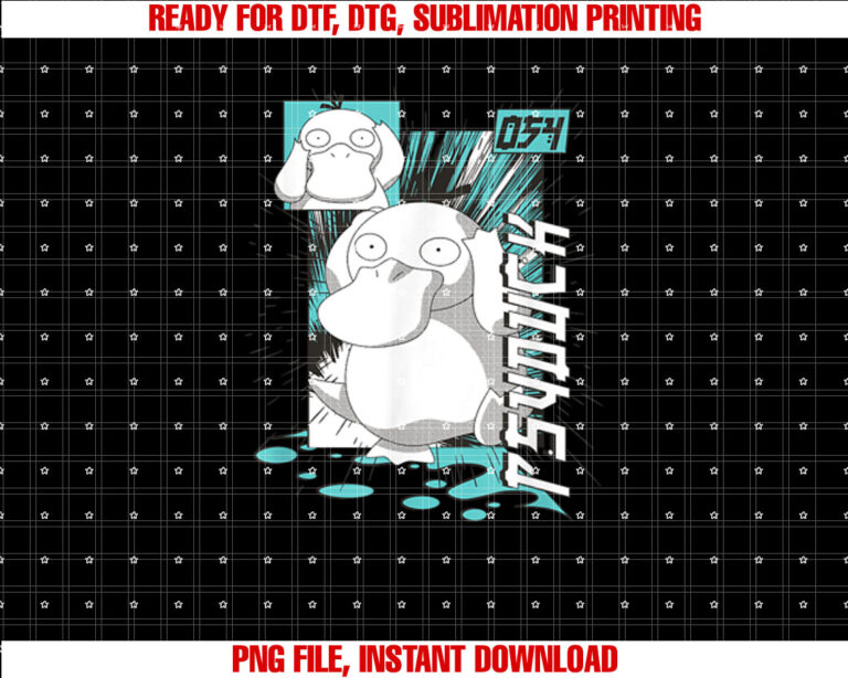 PokÃmon Psyduck Anime T-shirt