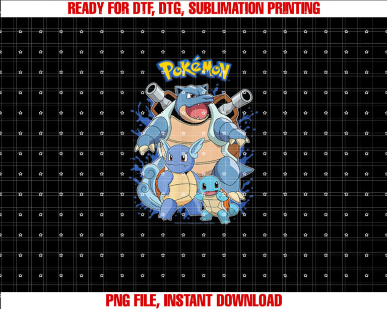 PokÃmon Squirtle Evolution T-shirt