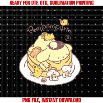 Pom Pom Purin Pancake Friends T-shirt