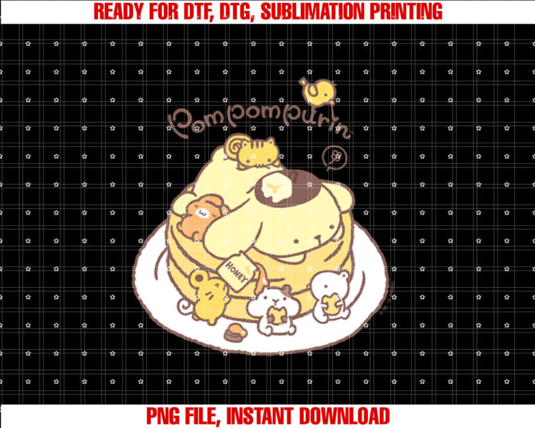 Pom Pom Purin Pancake Friends T-shirt