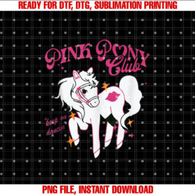 Pony and Heels Lover Pink Girls Clubs Cowgirl T-shirt