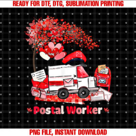 Postal Worker Valentines Day Postal Truck Mailman Mail Lady T-shirt