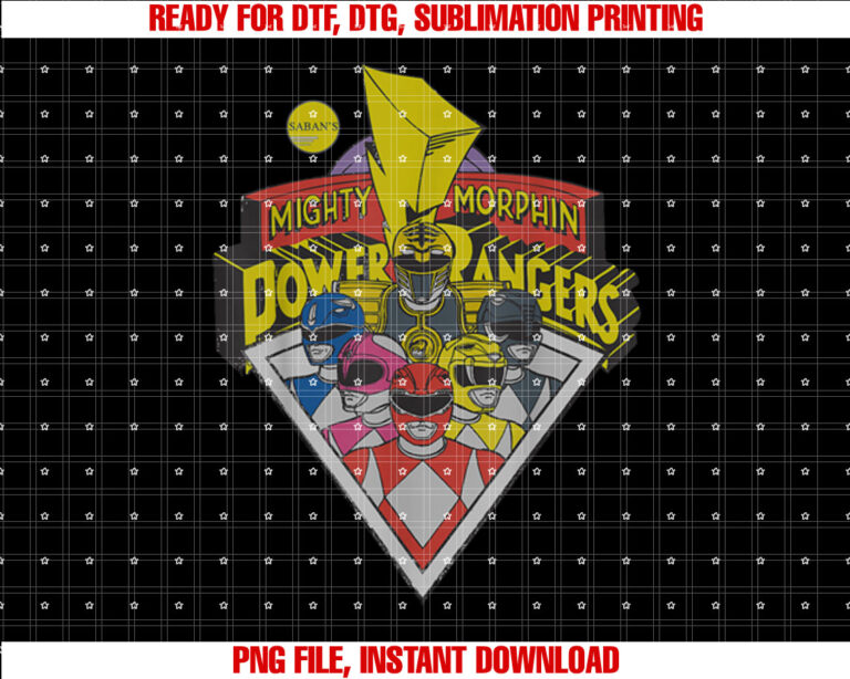 Power Rangers Group T-shirt