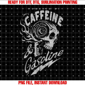 Powered by Caffeine and Gasoline T-shirt