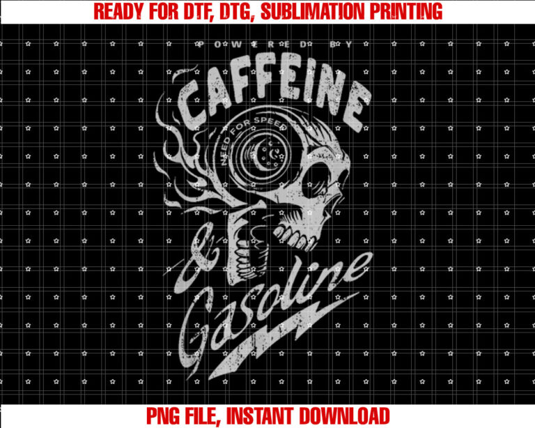 Powered by Caffeine and Gasoline T-shirt