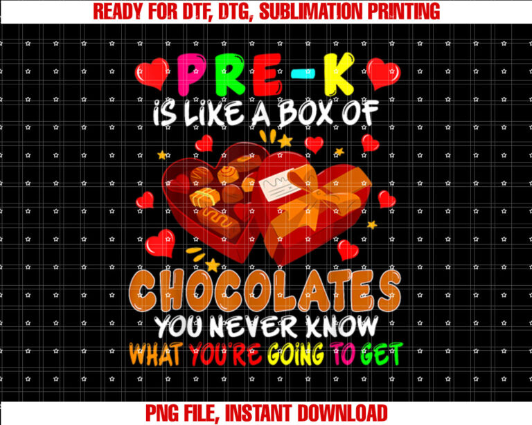 PreK Funny Box Of Chocolates Valentines Day Teacher T-shirt