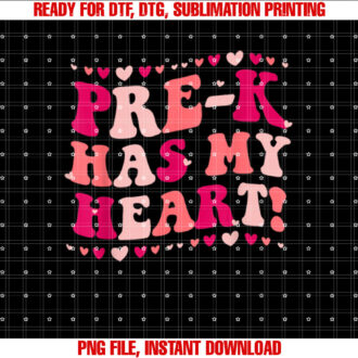 Prek Has My Heart Funny Valentines Day Teacher Student T-shirt