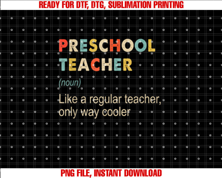 Preschool Teacher Funny Kindergarten Teacher Definition T-shirt