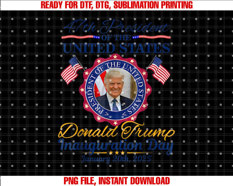 President Donald Trump 47 Inauguration Day 2025 Memorabilia T-shirt