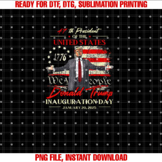 President Donald Trump Inauguration Day 2025 47Th Usa Flag T-shirt
