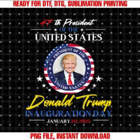 President Donald Trump Inauguration Day 2025 47th President T-shirt