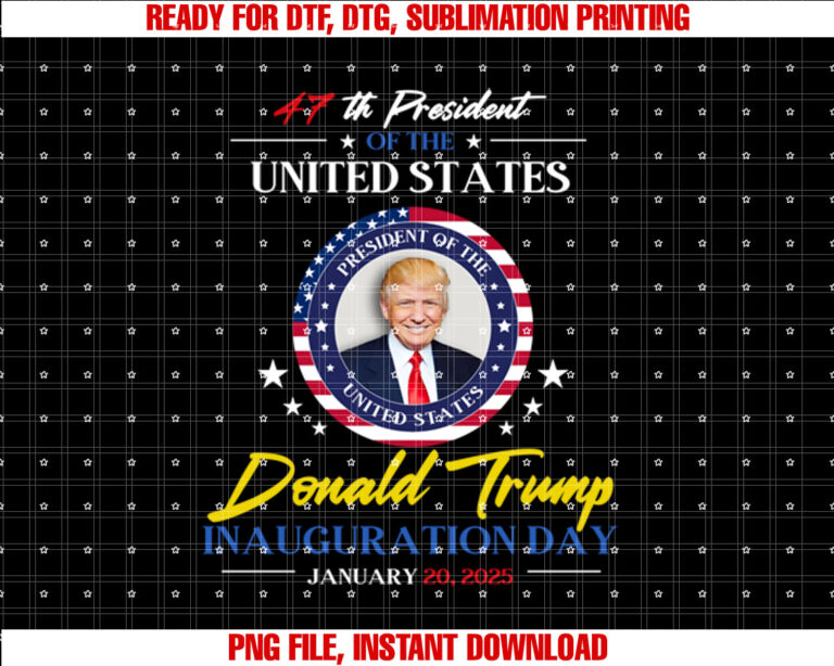 President Donald Trump Inauguration Day 2025 47th President T-shirt