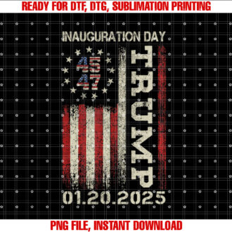 President Donald Trump Inauguration Day 2025 American Flag T-shirt