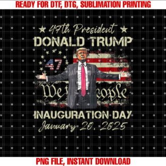 President Donald Trump Inauguration Day 2025 American Flag Sweat T-shirt