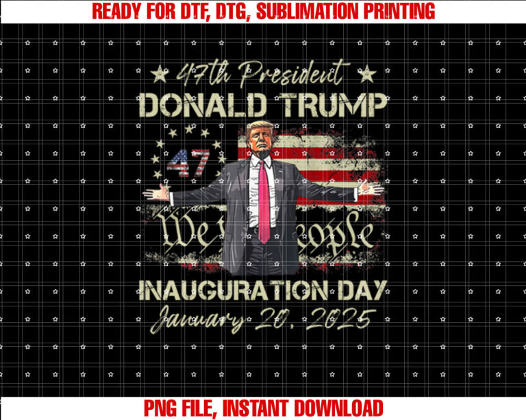 President Donald Trump Inauguration Day 2025 American Flag Sweat T-shirt