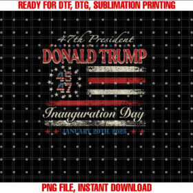 President Donald Trump Inauguration Day 2025 Us Flag T-shirt