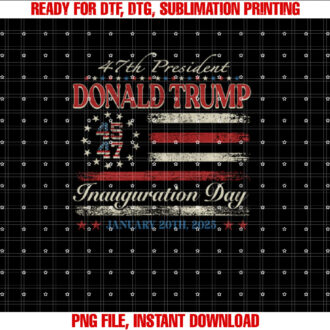 President Donald Trump Inauguration Day 2025 US Flag T-shirt
